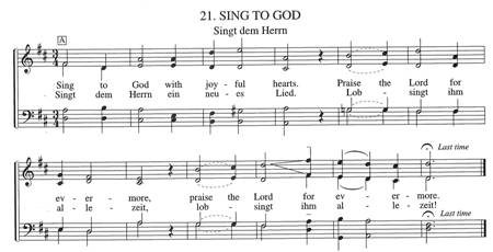 SIng to God