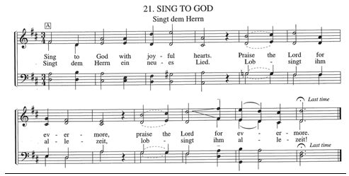 sing to god